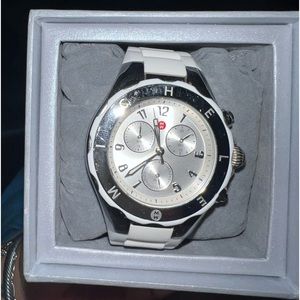 White Michele Watch comes with box